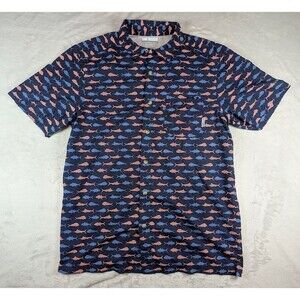 Columbia PFG Super Slack Tide Camp Shirt S Fish Flag Omni Shade UPF